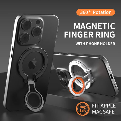 Anel de Suporte Rotativo para Telemóvel com Fixação Magnética