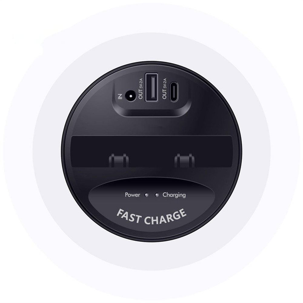 Carregador Sem Fios Qi de 10 W para Automóvel com Suporte para Porta-copos