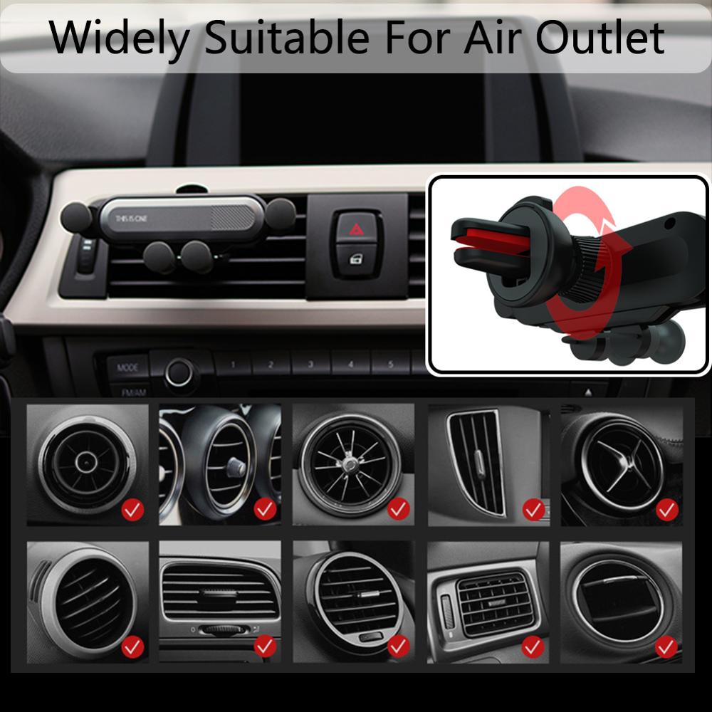 Suporte de Telemóvel para Carro | Grelha de Ventilação | Fixação por Gravidade | Universal