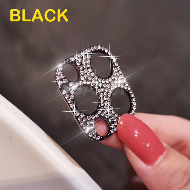 Capa de Câmara com Cristais 3D para iPhone 12 Pro Max e 12 mini, Proteção de Lente para iPhone 11 e 12 Pro Max 2
