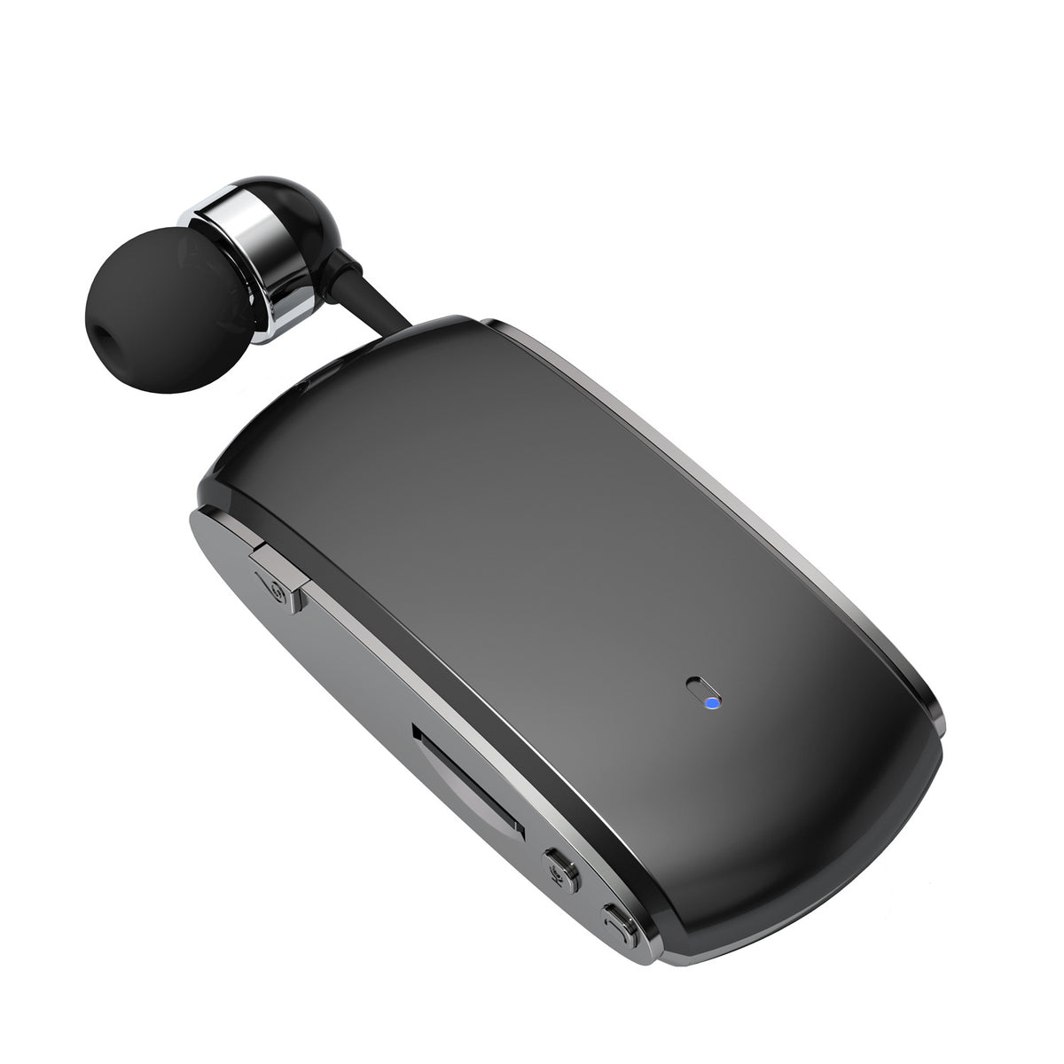 Auricular Bluetooth K68 de Colar com Cabo Retrátil, MP3 e Gravação