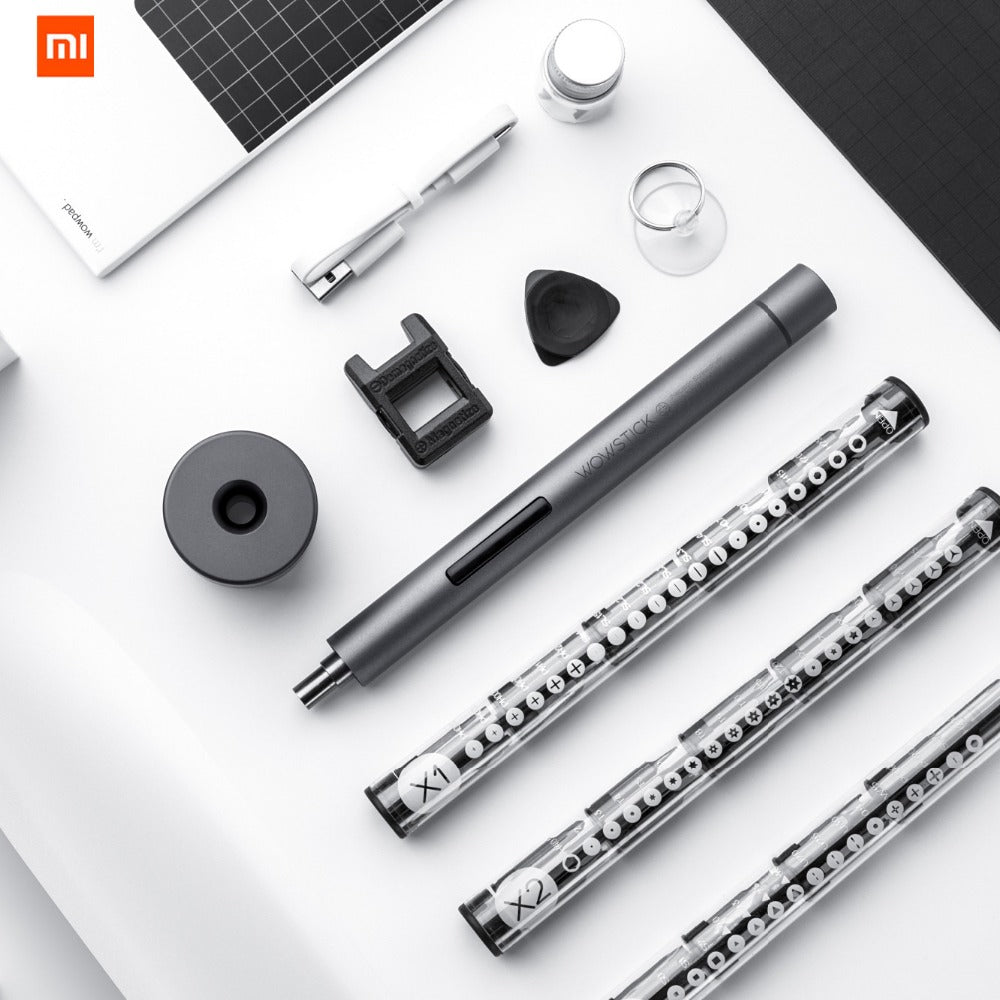 Xiaomi Wowstick 1F+ chave de fendas elétrica sem fios, kit com 56 bits