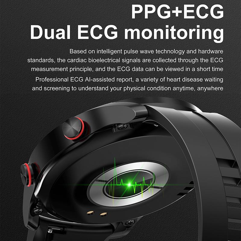 HW20 Smartwatch ECG+PPG — Bracelete em Aço Inoxidável, Ecrã 1,46", Chamadas Bluetooth e Monitor Cardíaco