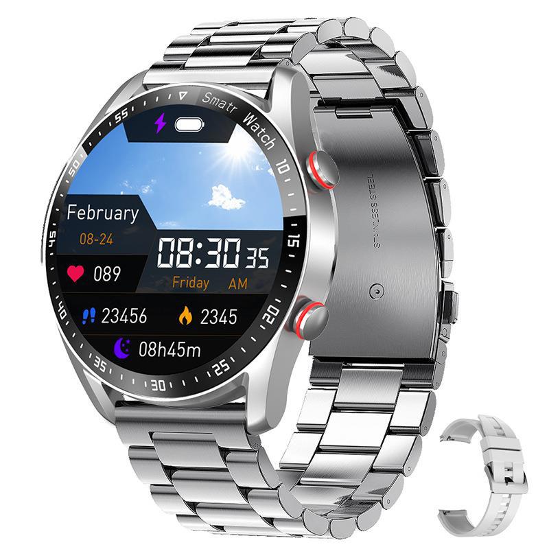 HW20 Smartwatch ECG+PPG — Bracelete em Aço Inoxidável, Ecrã 1,46", Chamadas Bluetooth e Monitor Cardíaco