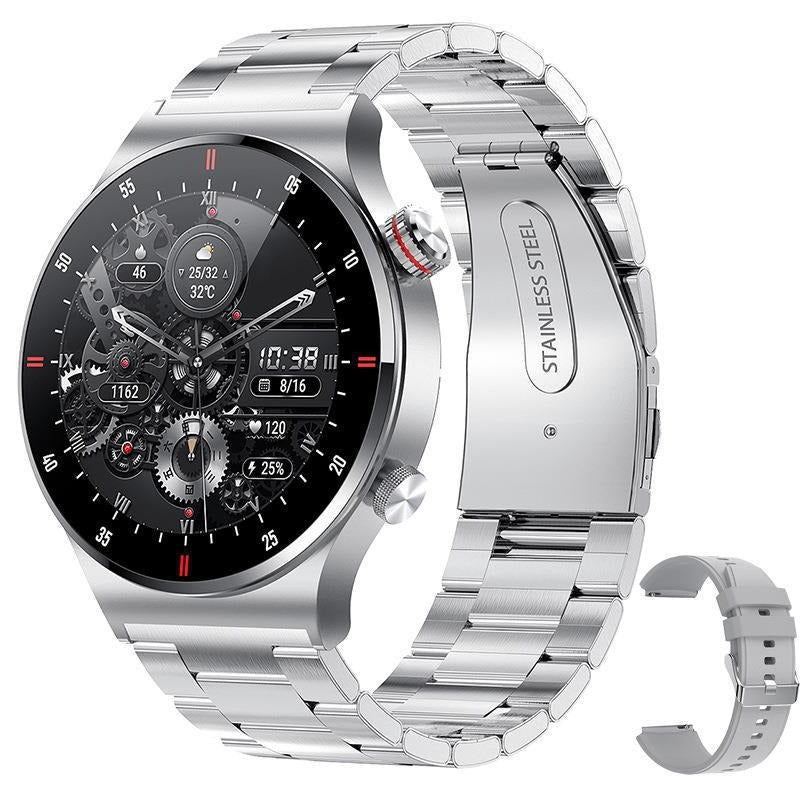 Smartwatch QW33 ECG+PPG | Chamadas Bluetooth, Leitor de Música, Pedometer