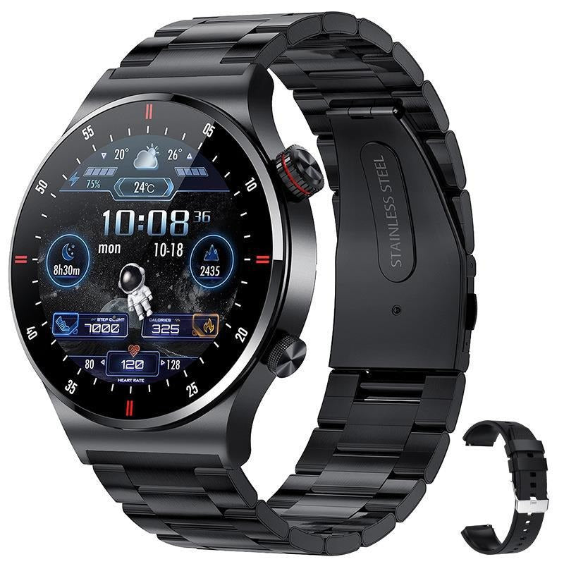 Smartwatch QW33 ECG+PPG | Chamadas Bluetooth, Leitor de Música, Pedometer