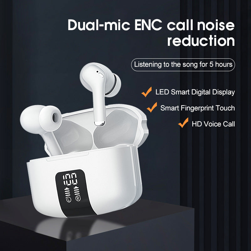 Auriculares Bluetooth M48 Pro com ENC e Redução de Ruído nas Chamadas