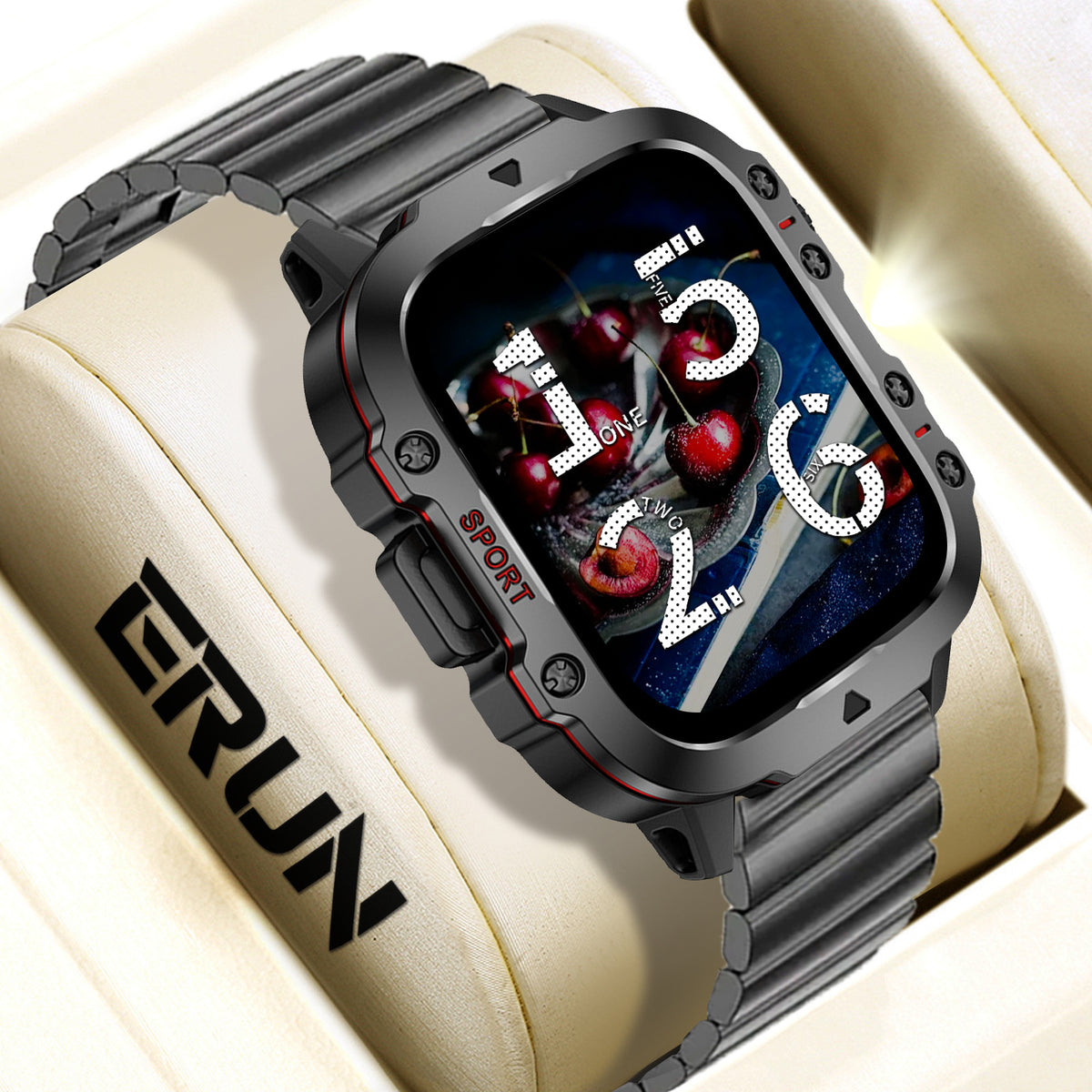 Smartwatch H19 Fitness Tracker | Freq. Cardíaca, Pedometer, Chamadas Bluetooth para iOS