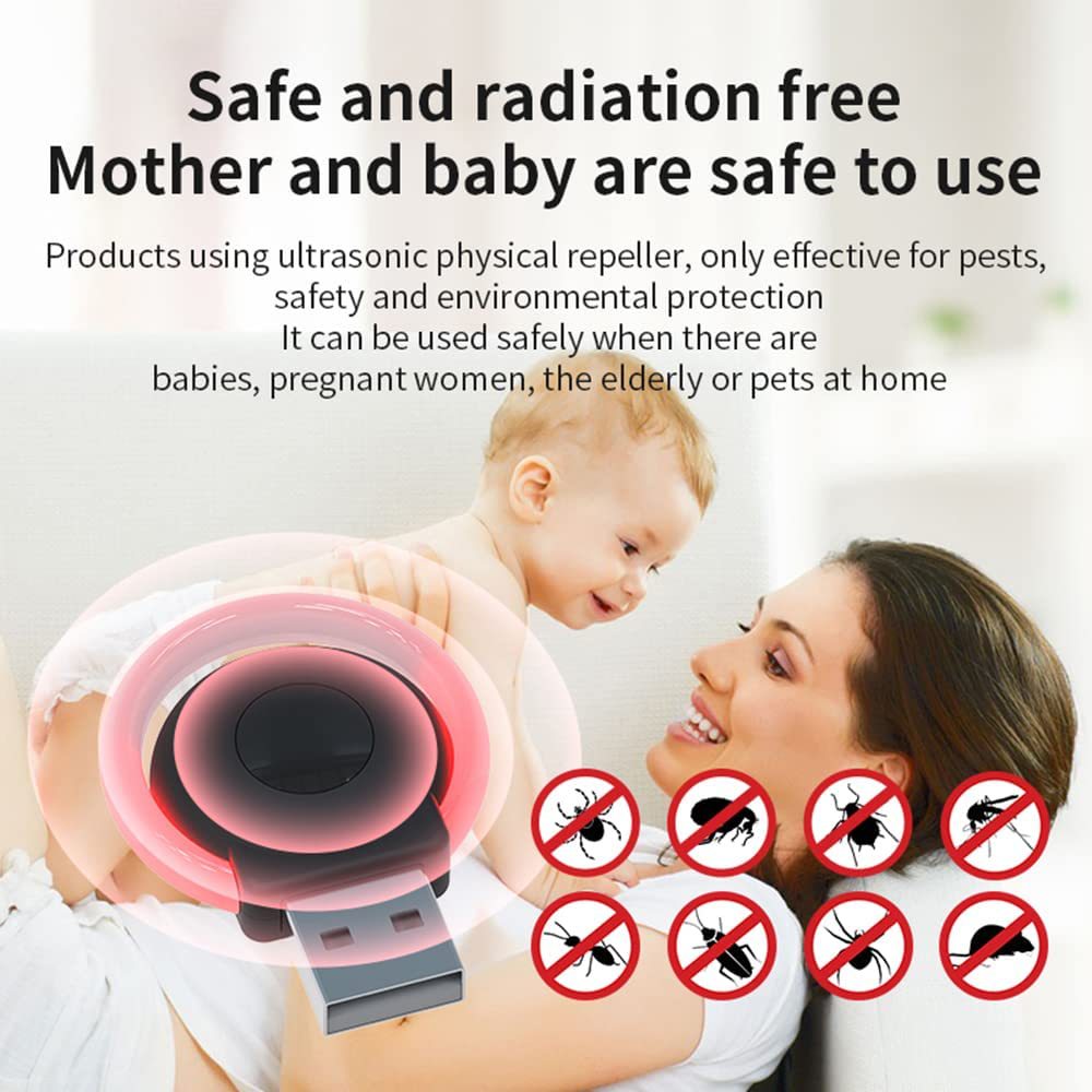 Car Mouse Repellent Ultrasonic Mosquito Repellent Car Insect Repellent USB In-Line Portable Household Anti-Mouse And Mosquito Repellent