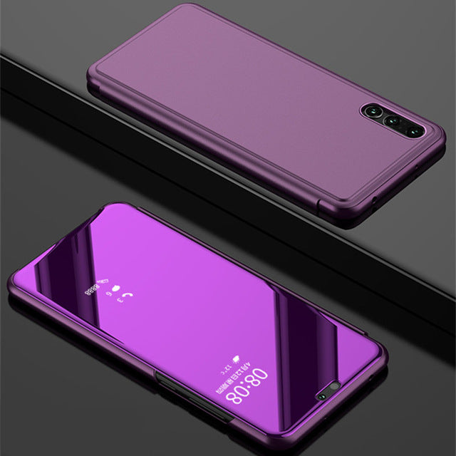 Mirror Flip Case For Huawei P Smart P20 P10 Mate