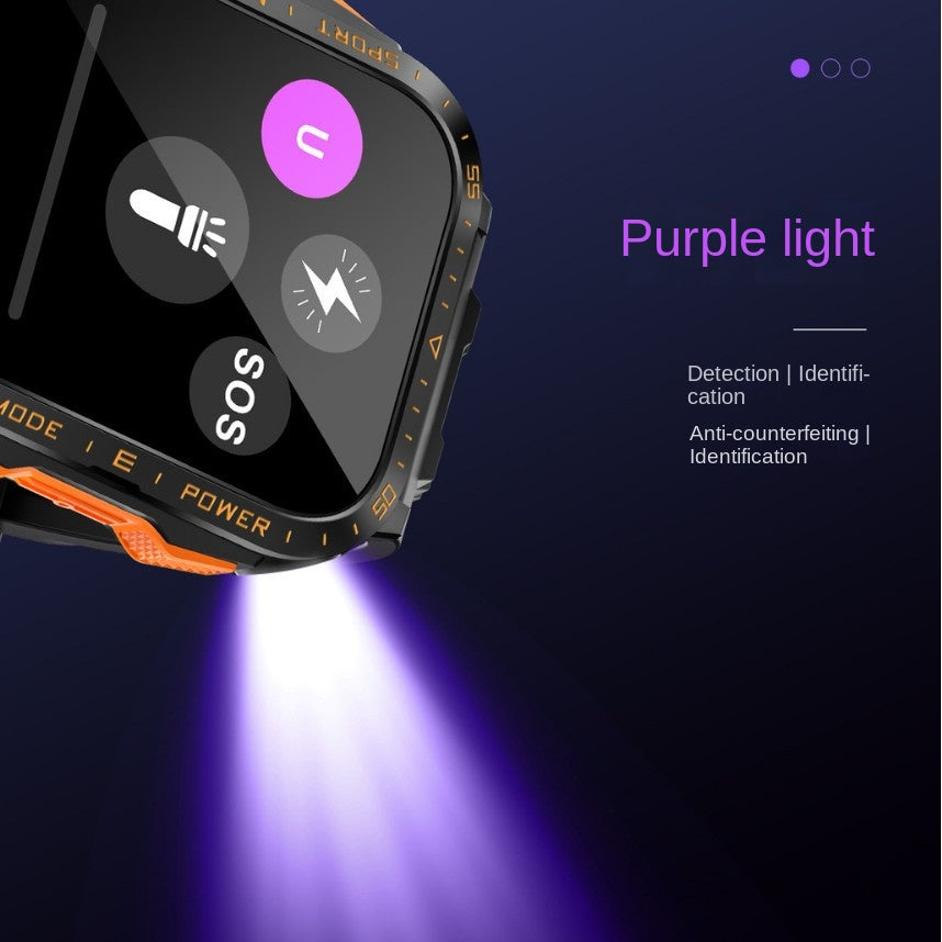 Smartwatch KT79 | 3ATM À Prova de Água, Chamadas Bluetooth e Lanterna Outdoor