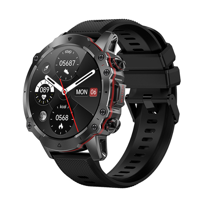 AK56 Smartwatch Outdoor com Chamadas Bluetooth e Monitor de Saúde