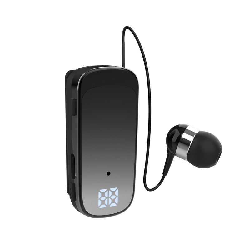 Auricular Bluetooth K68 com Cabo Retrátil, MP3 e Gravação