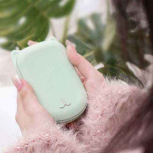 Aquecedor de Mãos Recarregável com Bateria Externa de 3600 mAh