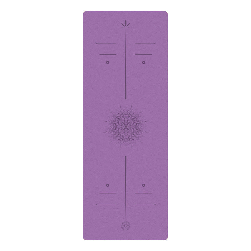 Matte PU Natural Rubber Yoga Mat Non-Slip Durable Shock-Absorbing Exercise Dance Fitness Premium Mat