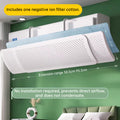 Defletor de Ar Condicionado Ajustável | Sem Furos | 58,5 a 95,5 cm | ABS Branco