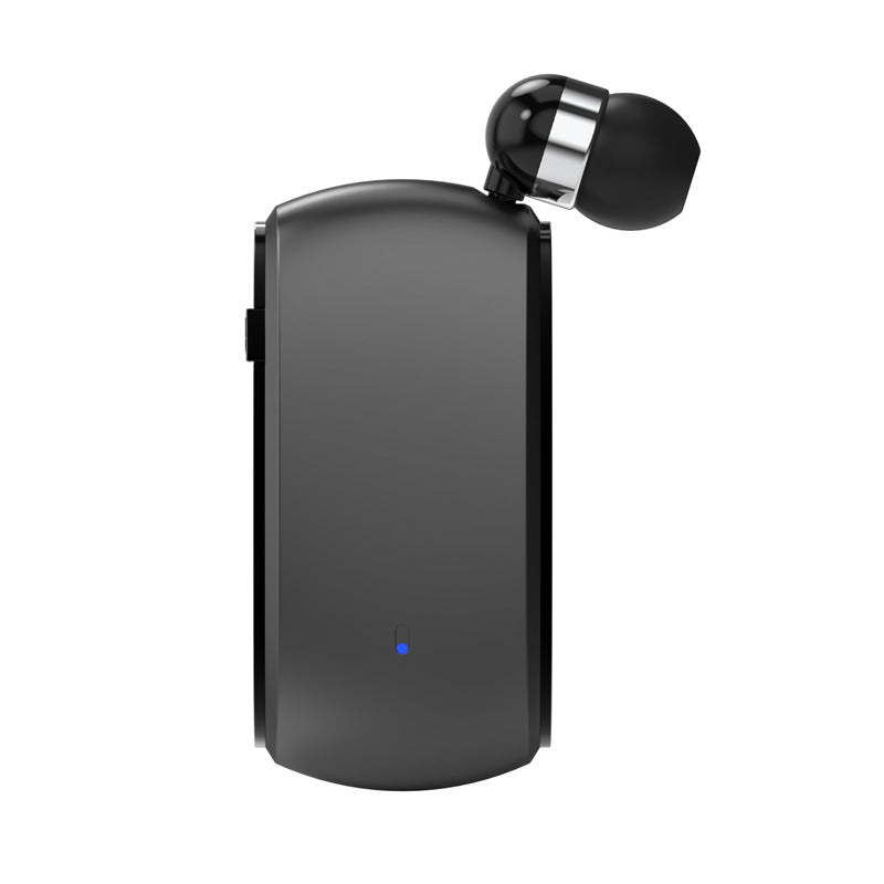 Auricular Bluetooth K68 de Colar com Cabo Retrátil, MP3 e Gravação