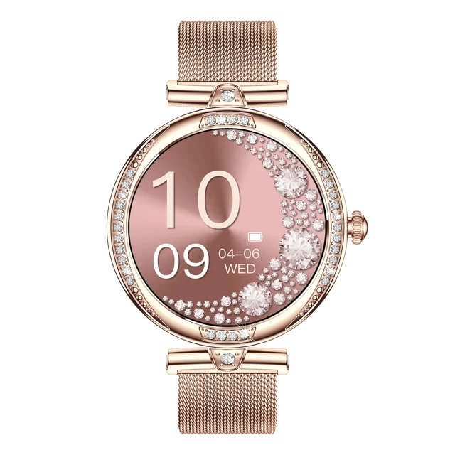 Smartwatch Feminino NX17 Pro | AMOLED, Chamadas Bluetooth e Monitorização de Saúde