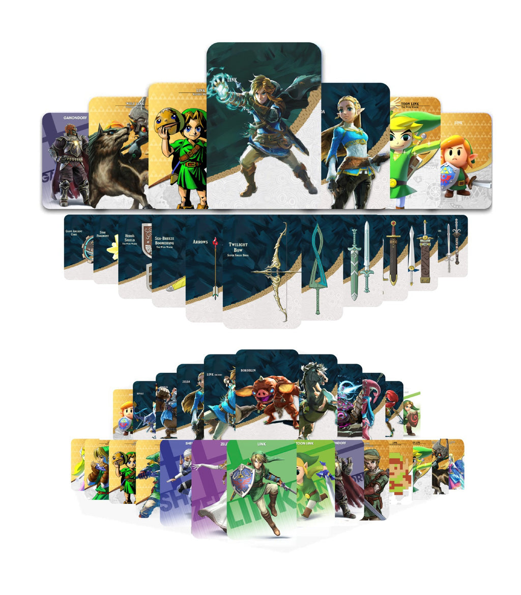 38 Cartões NFC Amiibo — The Legend of Zelda: Tears of the Kingdom para Nintendo Switch e Switch Lite