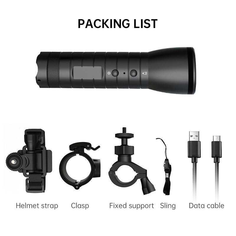 Câmara Desportiva HD com Lanteró e Visão Noturna — À Prova de Água IPX6 para Capacete e Bicicleta