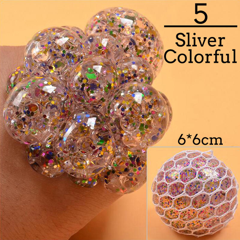 Bola de Uvas Antistress Colorida, Brinquedo Squishy para Aliviar o Stress