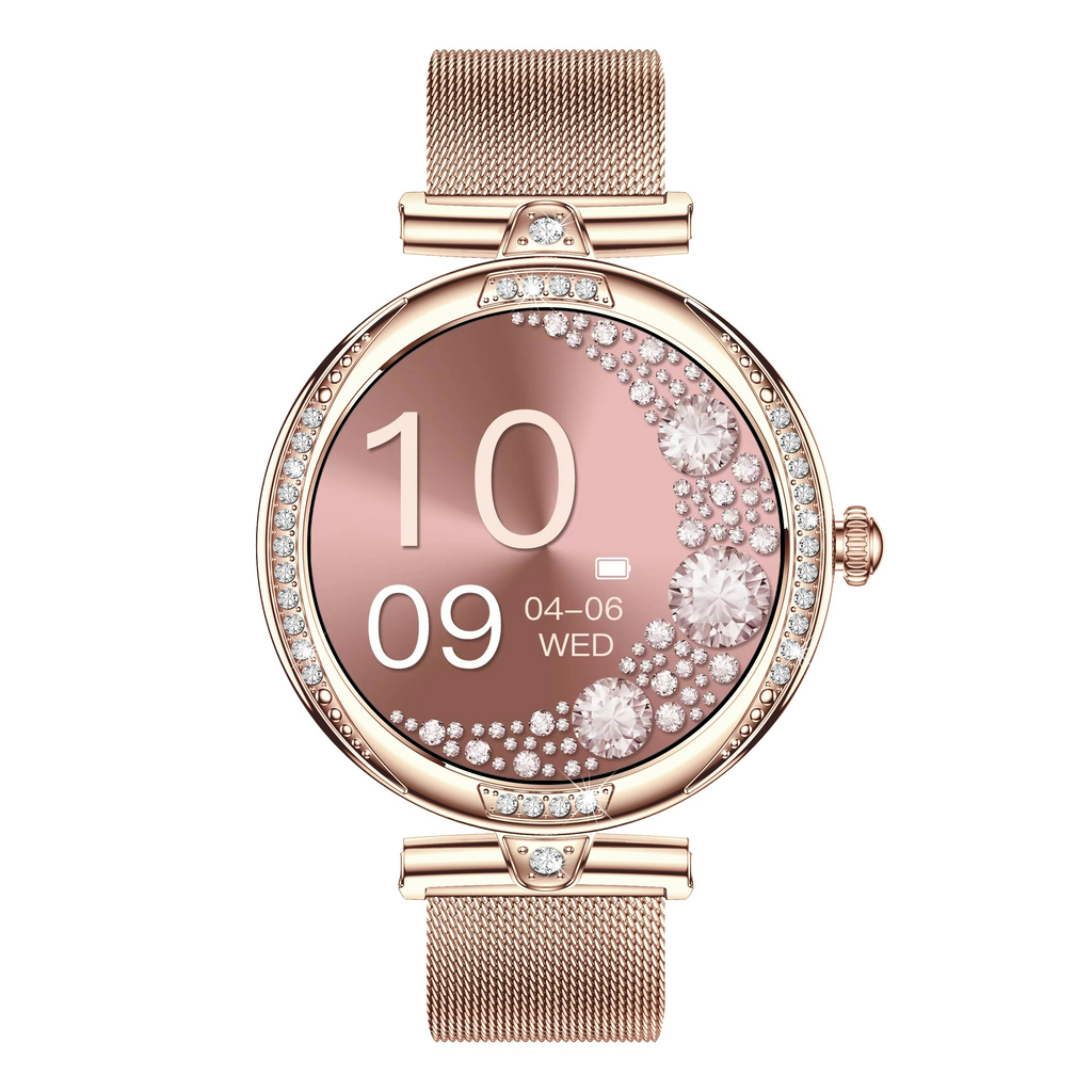 Smartwatch Feminino NX17 Pro | AMOLED, Chamadas Bluetooth e Monitorização de Saúde
