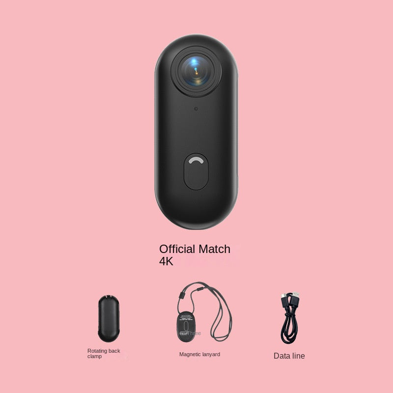 Câmara Desportiva Magnética H88 Pro 4K — Compacta Tipo Polegar para Bicicleta, Animais e Viagens