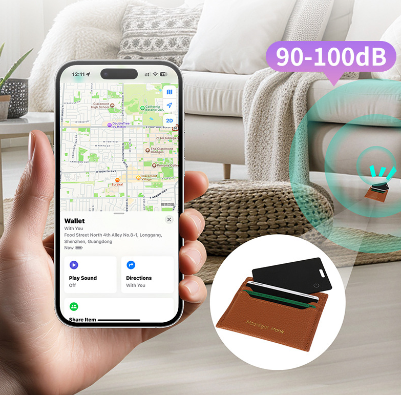 Ultra thin wireless charging card anti loss device for the elderly children pets tracking items searching and locating devices