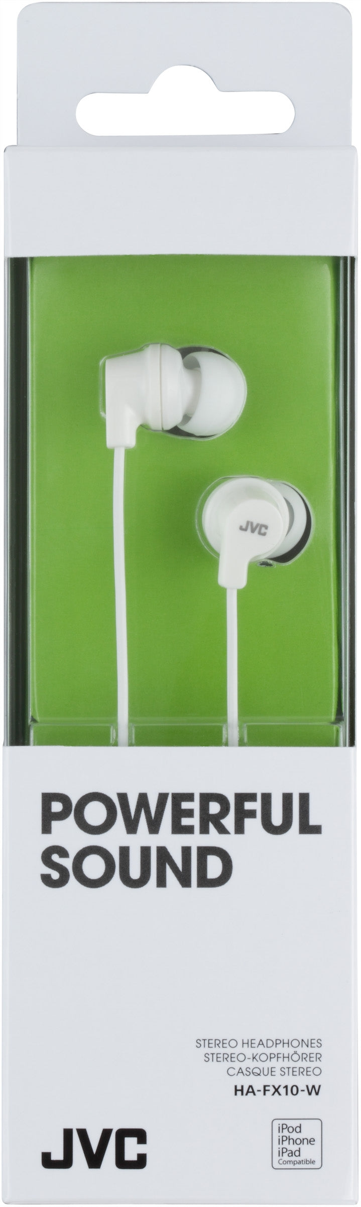 Jvc Ha-Fx10-W Jvc Colourful Inner Ear Headphone White