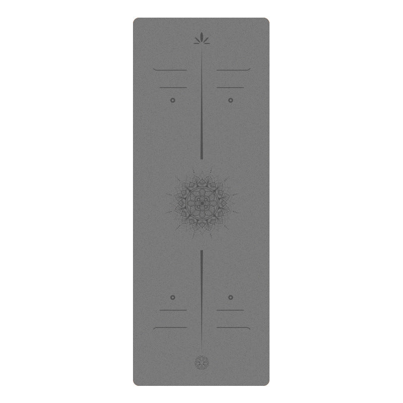 Matte PU Natural Rubber Yoga Mat Non-Slip Durable Shock-Absorbing Exercise Dance Fitness Premium Mat