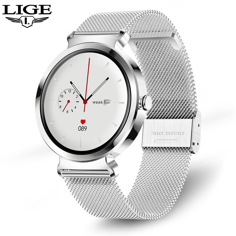 Smartwatch Feminino LIGE | Pulseira Multifuncional com Monitor de Saúde