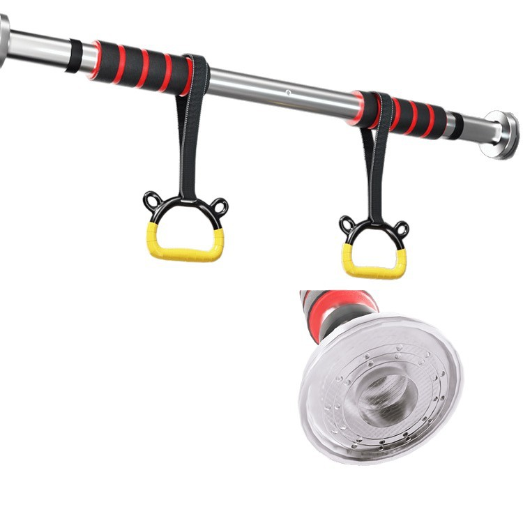Barra de Tração para Porta Sem Furos | Ajustável 60-130 cm | Fitness em Casa