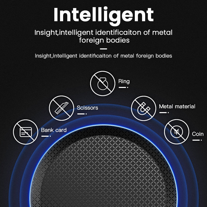 Carregador Sem Fios Qi com Cabo para iPhone, Samsung e Xiaomi, 15 W ou 30 W
