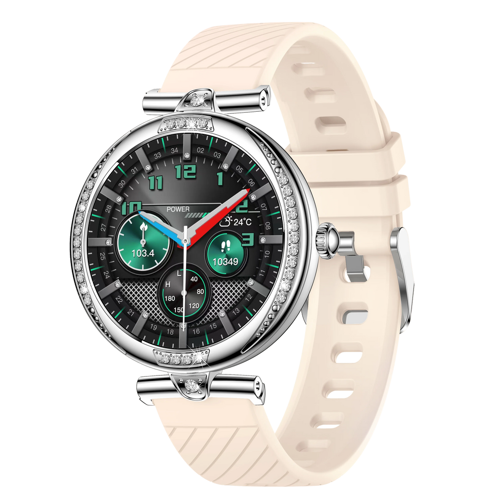 Smartwatch Feminino NX17 Pro | AMOLED, Chamadas Bluetooth e Monitorização de Saúde