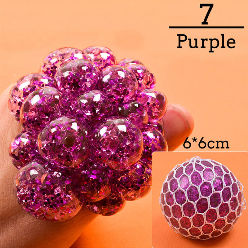 Bola de Uvas Antistress Colorida, Brinquedo Squishy para Aliviar o Stress