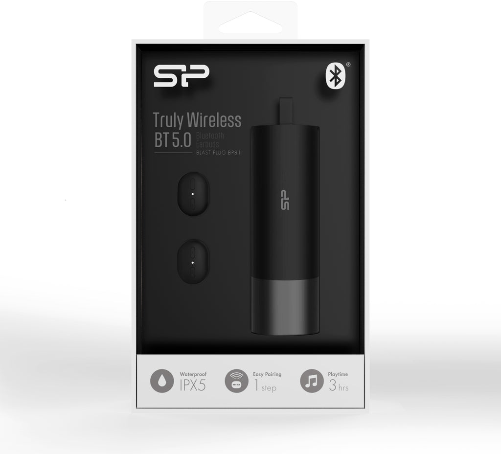 Silicon Power Bp81 Silicon Power Tws Bluetooth Stereo Earbuds Black