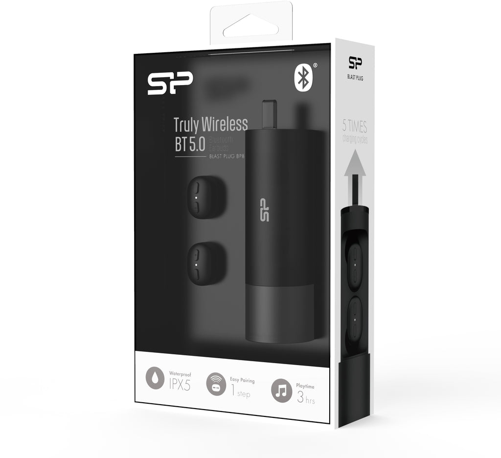 Silicon Power Bp81 Silicon Power Tws Bluetooth Stereo Earbuds Black