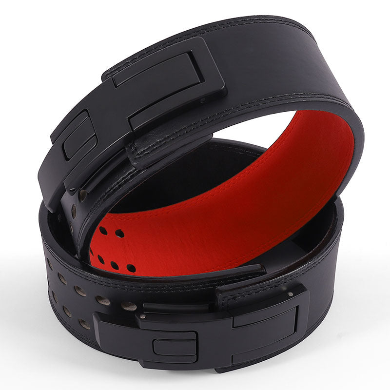 Fitness Leather Waist Belt Deep Squat Deadlift Weightlifting Support Belt Exercise Back Support Equipment