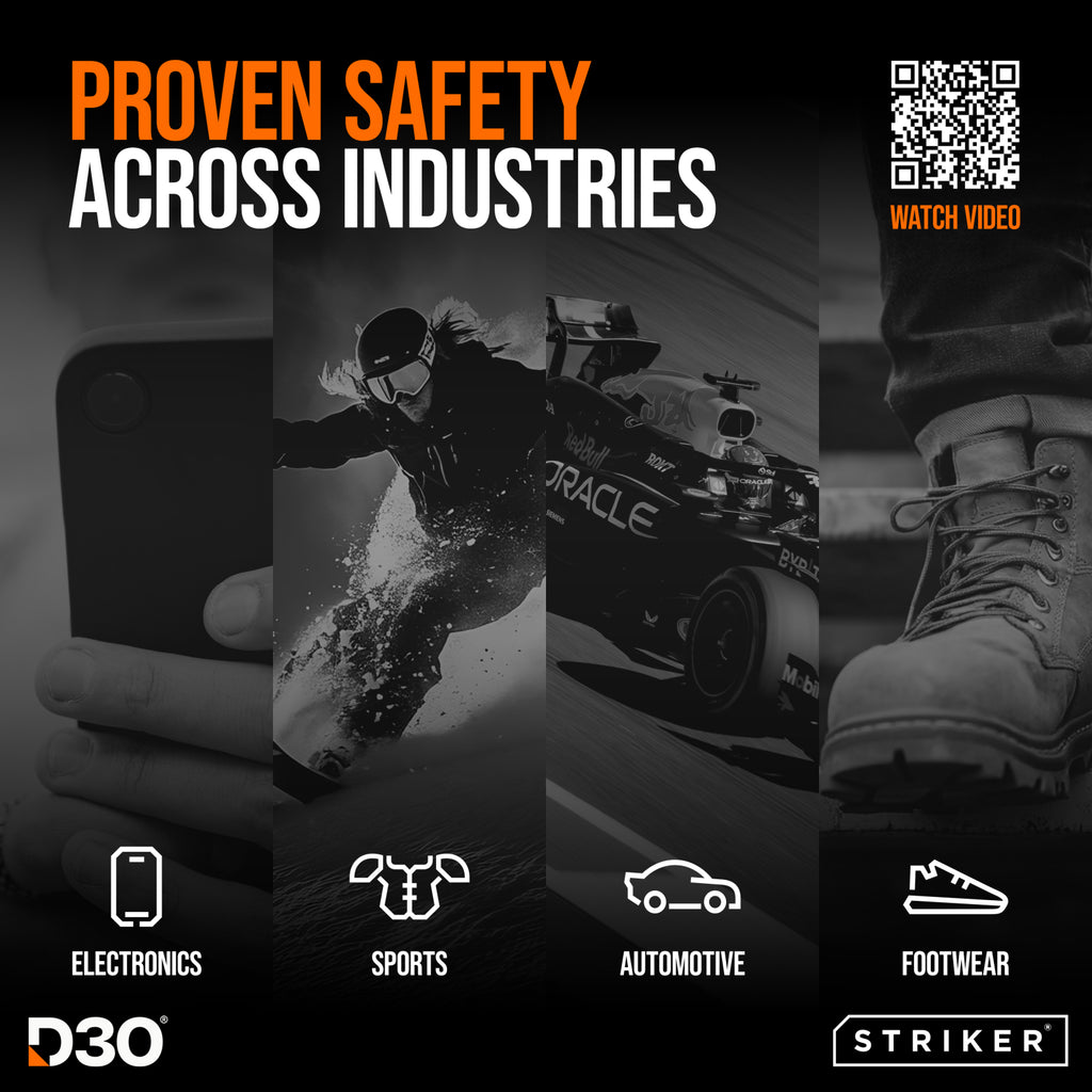 Striker D3O Xtreme Impact Privacy Glass Screen Protector - Black Frame - Apple Iphone 18 Pro