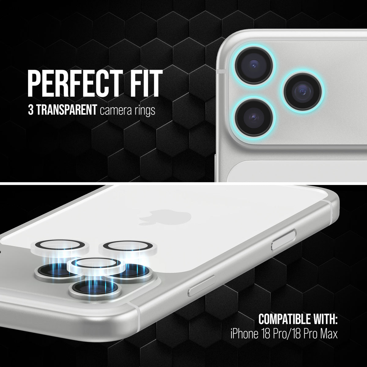 Striker Single Lens Glass Camera Protector - Transparent - Apple Iphone 18 Pro/18 Pro Max