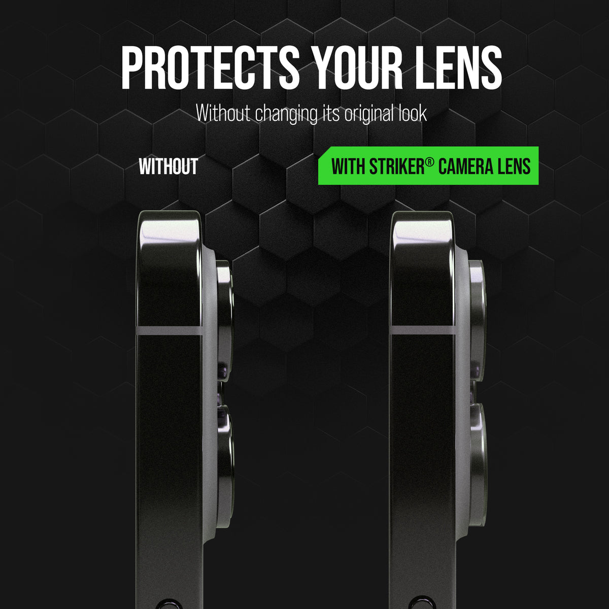Striker Single Lens Glass Camera Protector - Transparent - Apple Iphone 18 Pro/18 Pro Max