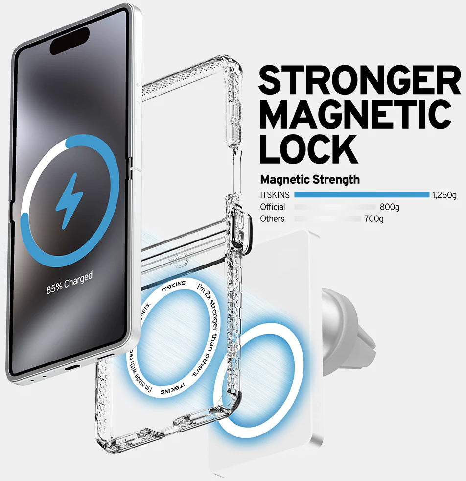 Itskins Level 2 Hybridmagclear_R With Hinge For Samsung Galaxy Z Flip8 5G Transparent
