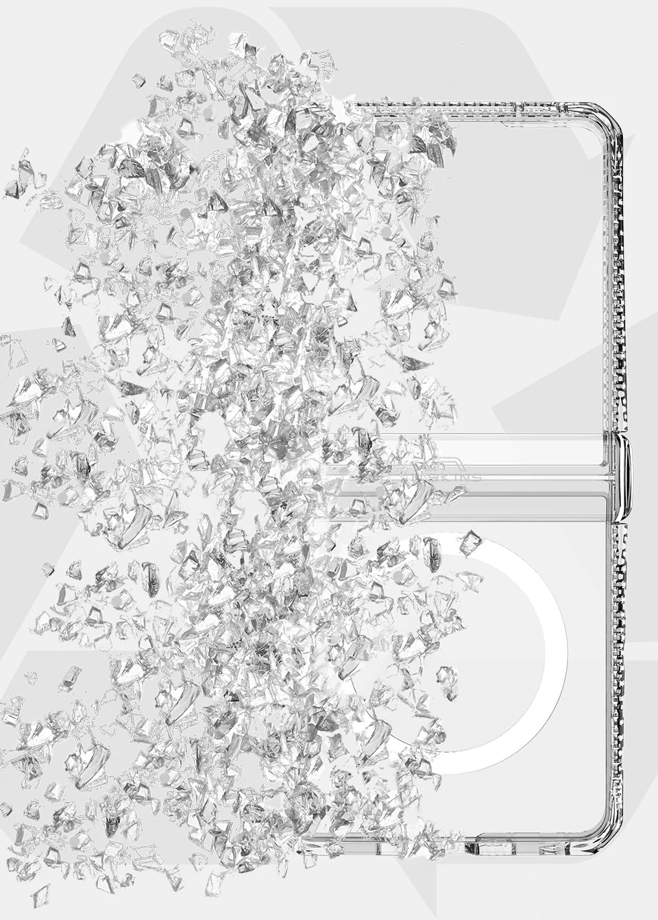 Itskins Level 2 Hybridmagclear_R With Hinge For Samsung Galaxy Z Flip8 5G Transparent