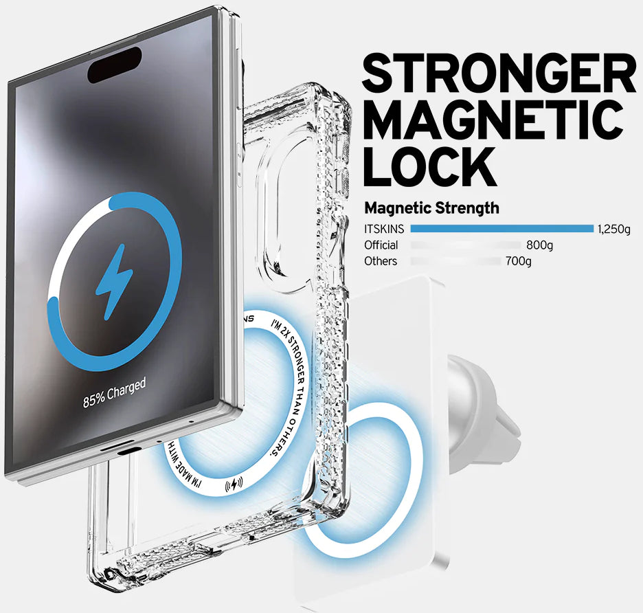 Itskins Level 2 Hybridmagclear_R With Hinge For Samsung Galaxy Z Fold8 5G Transparent