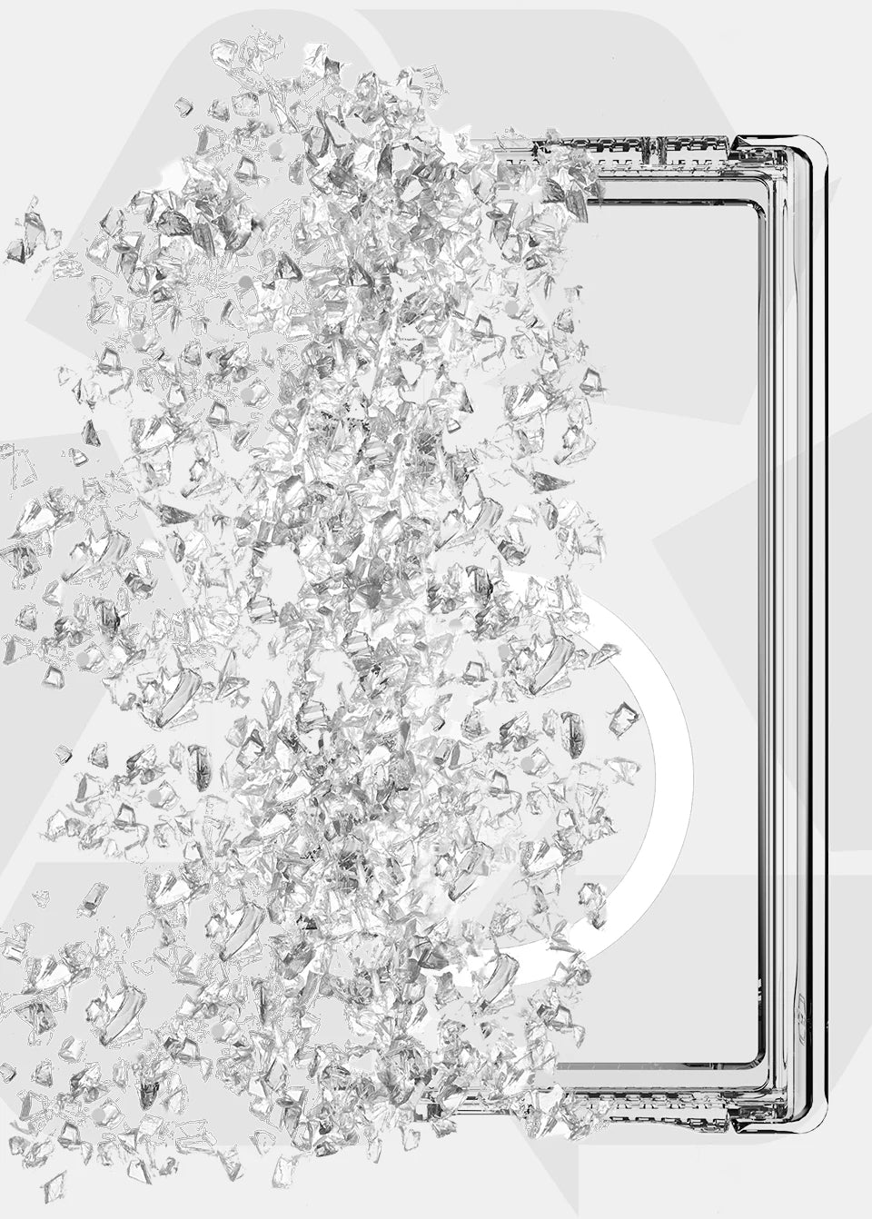 Itskins Level 2 Hybridmagclear_R With Hinge For Samsung Galaxy Z Fold8 5G Transparent