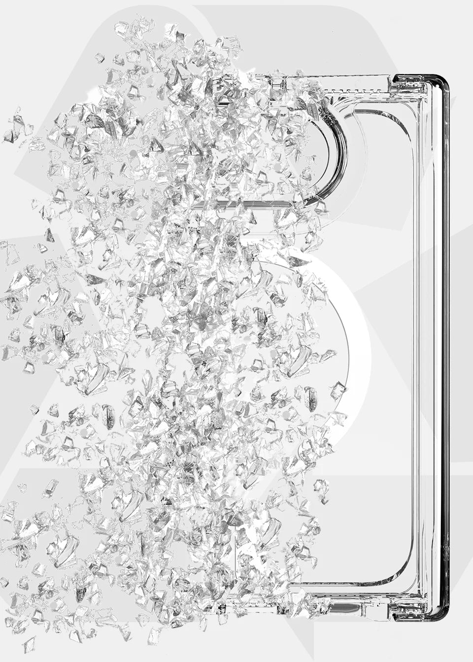 Itskins Level 2 Hybridmagclear_R With Hinge For Apple Iphone Duo Transparent