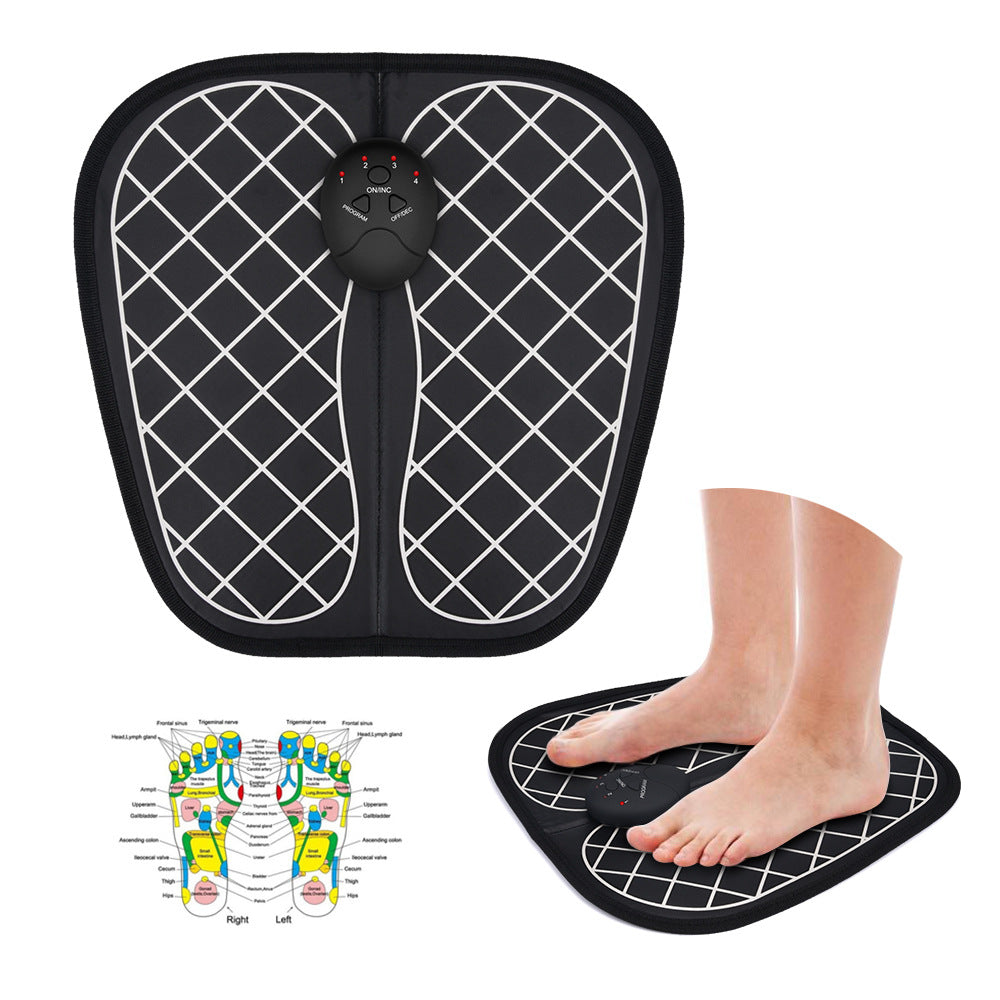 Máquina de Massagem EMS para Pés | 6 Modos e 10 Níveis de Intensidade