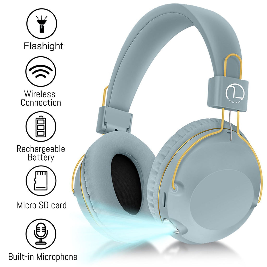 Auriculares Bluetooth B863 com Iluminação e Dobráveis | 18h de Autonomia
