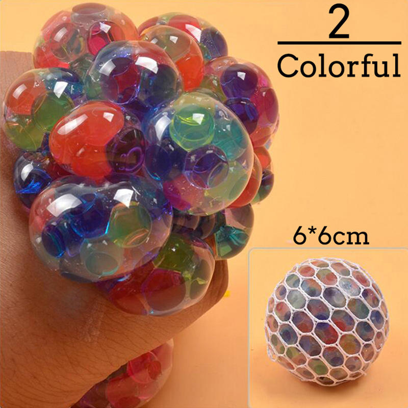 Bola de Uvas Antistress Colorida, Brinquedo Squishy para Aliviar o Stress