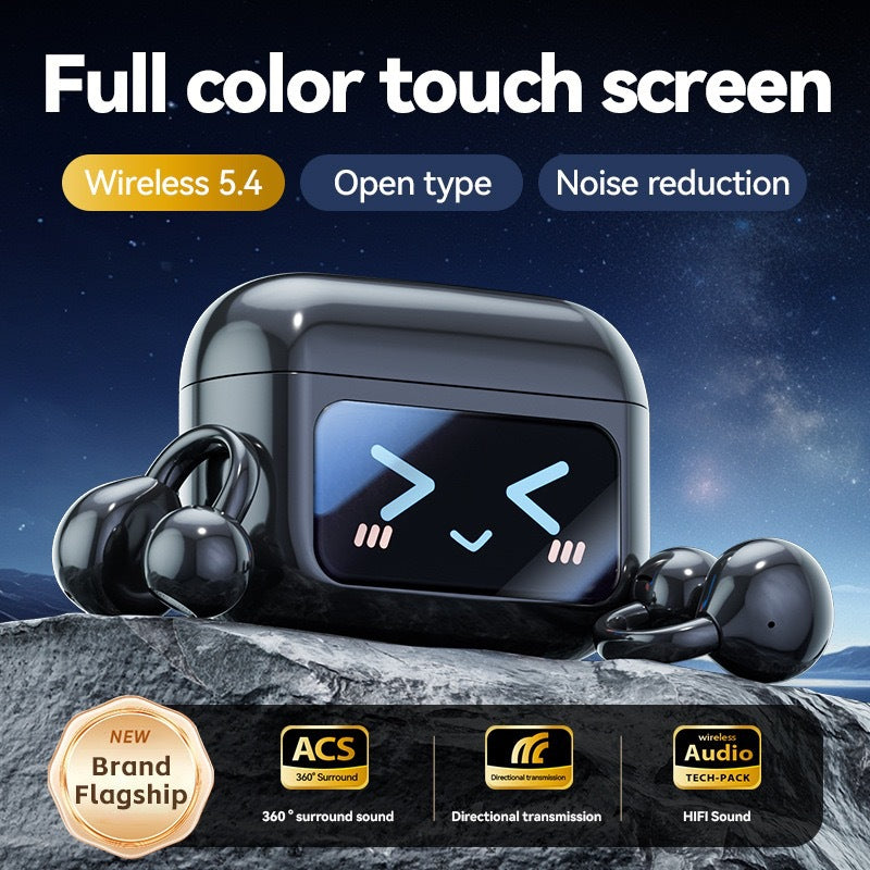 Auriculares Desportivos Sem Fios BT 5.4 | Open Ear com Microfone e À Prova de Água